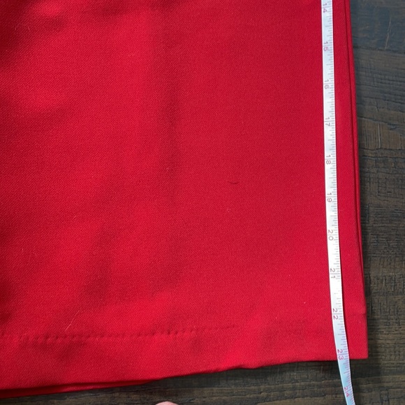 H&M red off the shoulder, ankle length jumpsuit with ruffle neckline. Size xs - Picture 10 of 10